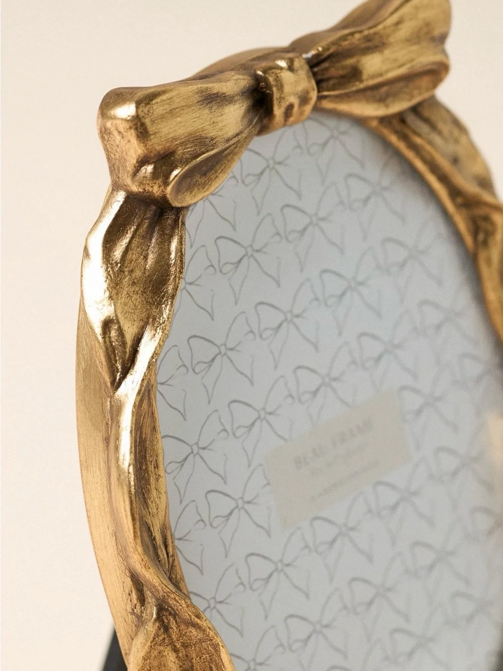 Anthropologie Beau Bow Gold Picture Frame